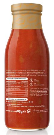 Tomate frito creaciones Orlando 495g receta suave