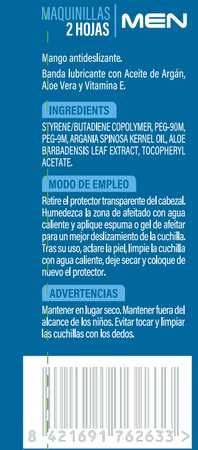 Maquina Desechable Hombre 2H Bodyplus 10 Unidades