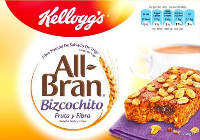 Bizcochitos All-Bran kellog's 240g fruta y fibra