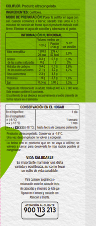 Coliflor Alipende 1kg