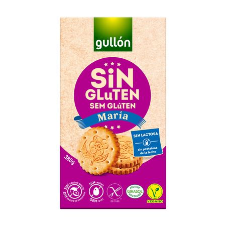 Galleta sin gluten sin lactosa Gullón 380g maría