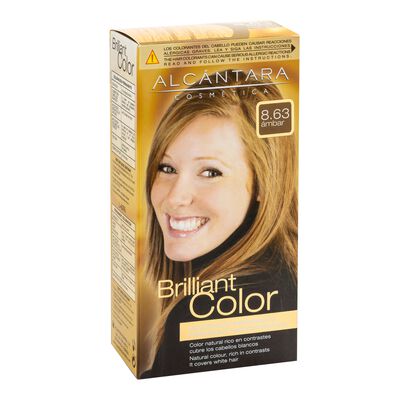 Tinte de cabello Alcántara Brilliant Color nº 8.63 ámbar