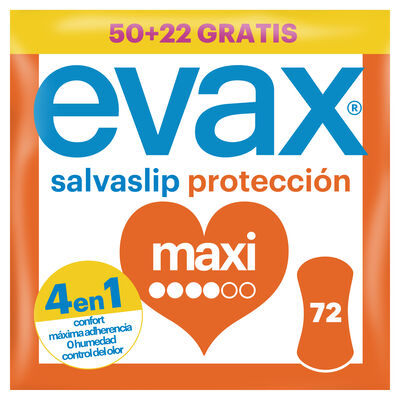 Salvaslip maxi evax 50+22 unidades