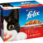 Comida húmeda gato gelatina Félix sabores pack 12