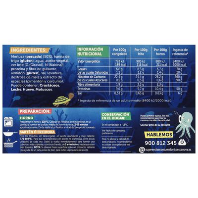 Peskitos de merluza Pescanova 400g empanados