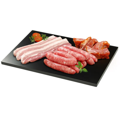 LOTE 1 kg de panceta + 1 kg de longaniza + 1 kg de costilla
