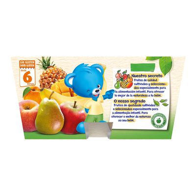 Preparado 7 frutas Nestlé sin gluten desde 6meses pack 4