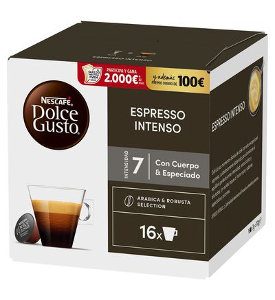 Caf&eacute; espresso intenso nescaf&eacute; Dolce Gusto 16 c&aacute;psulas