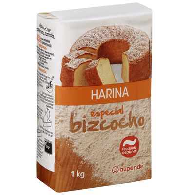 Harina de trigo especial bizcocho con levadura Alipende 1kg