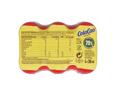 Batido Cola Cao on the go pack 6unidades