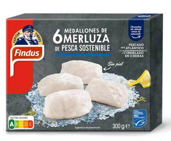 Medallones de merluza Findus 300g