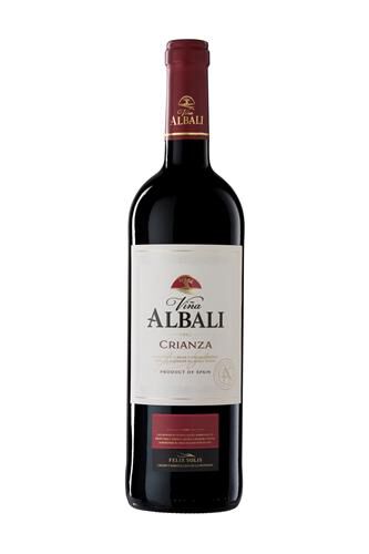 Vino tinto DO Valdepeñas Viña Albali crianza
