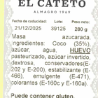 Delicias de coco El Cateto 280g