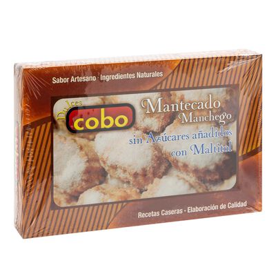 Mantecado manchego sin az&uacute;car Cobo 350g