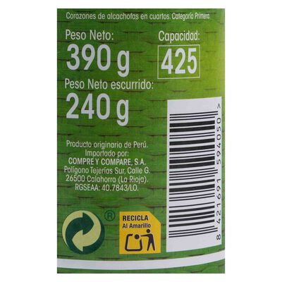 Alcochafa en trozos Alipende 240g