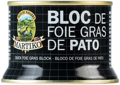 Bloc de foie gras de pato Martiko lata 130g
