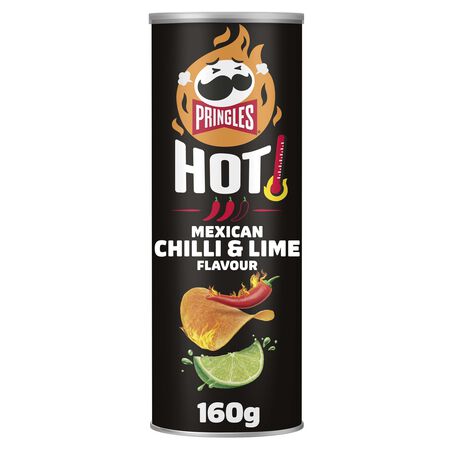Snack de patata hot chili & lima Pringles 160g