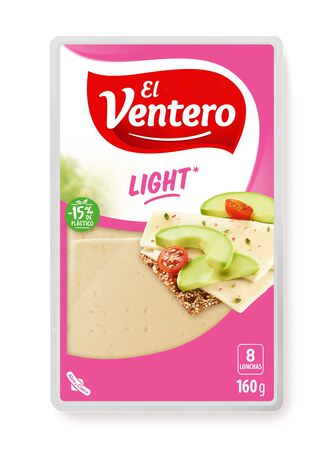 Queso tierno en lonchas light El Ventero 160g