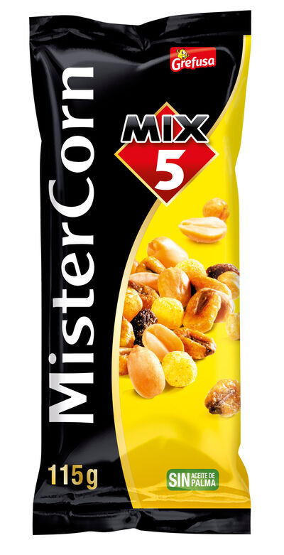Cóctel de frutos secos mix 5 Mister Corn 115g