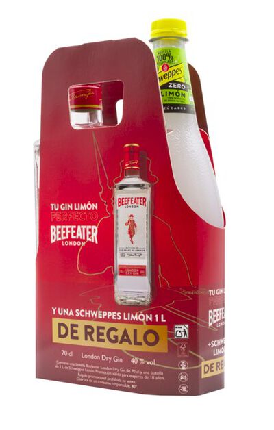 Ginebra Beefeater 70cl+Sweepes Lim&oacute;n