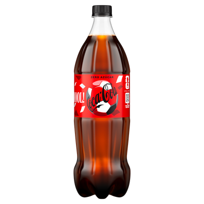 Refresco cola Coca-Cola botella 1,25l zero az&uacute;car