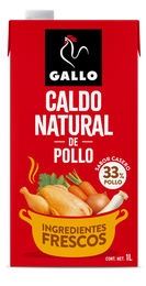Caldo natural de pollo Gallo 1l