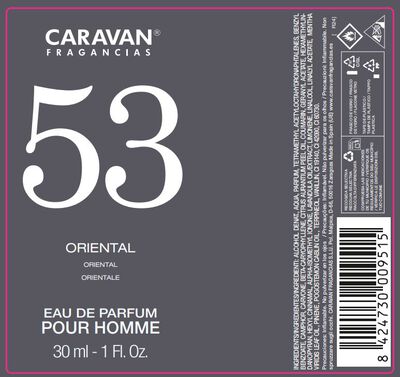 Eau de toilette Caravan hombre 30ml n&ordm;53