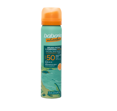 Protector solar facial Babaria 75 ml FP50 Adventure