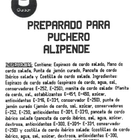 Preparado para puchero Alipende 550g aproximadamente