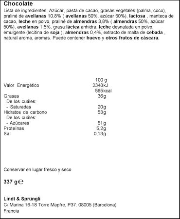Bombones dulces deseos Lindt 337g