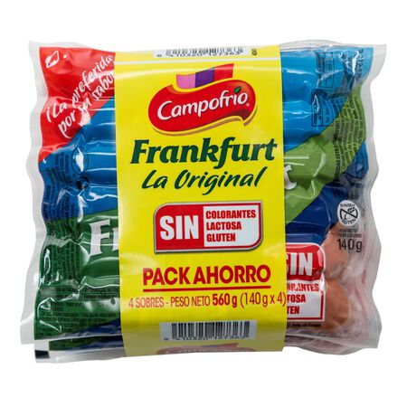 Salchichas tipo frankfurt Campofrío pack 4 uds