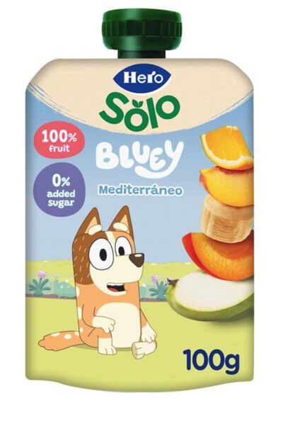 Alimentación infantil Pouch Hero Solo 100g Mediterraneo