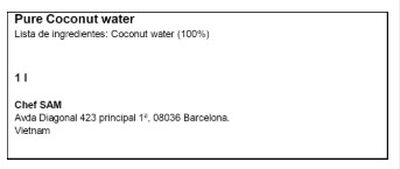 Cocoxim Pure Coconut Agua 1L