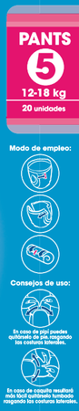 Pants infantil Bodyplus 20 uds talla 5