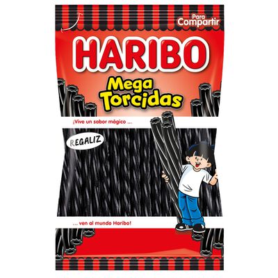Regaliz negro mega torcidas Haribo 160g