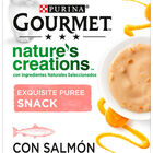 Snack gato Purina Pure gourmet salmón 5 uds