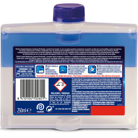 Limpiamaquinas líquido para lavavajillas Finish 250ml