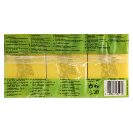 Estropajo con esponja Scoth-Brite 2 uds fibra verde