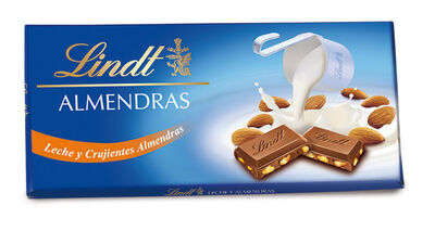 Chocolate con leche y almendras Lindt 100g