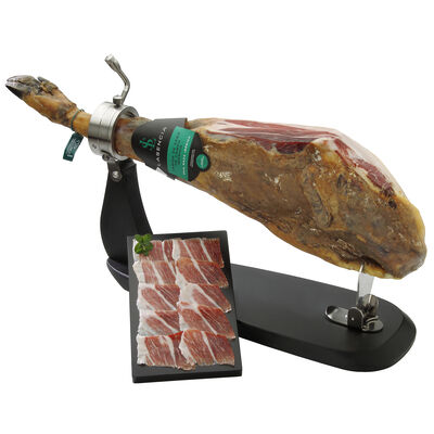 Jam&oacute;n de cebo de campo 50% raza ib&eacute;rico Lasencia Al corte