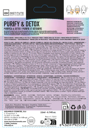 Mascarilla facial IDC Institute 22ml hidratante e iluminadora