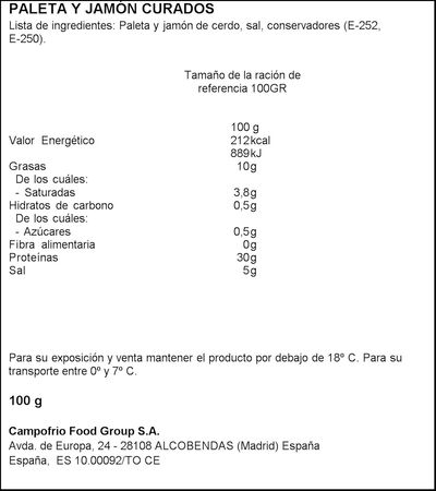 Taquitos de jam&oacute;n Navidul 100g
