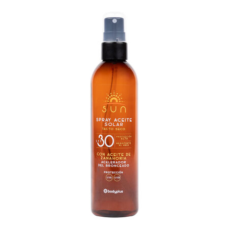 Aceite solar Bodyplus 300ml FPS 30 zanahoria