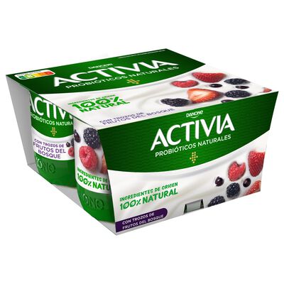 Activia pack 4 frutas del bosque