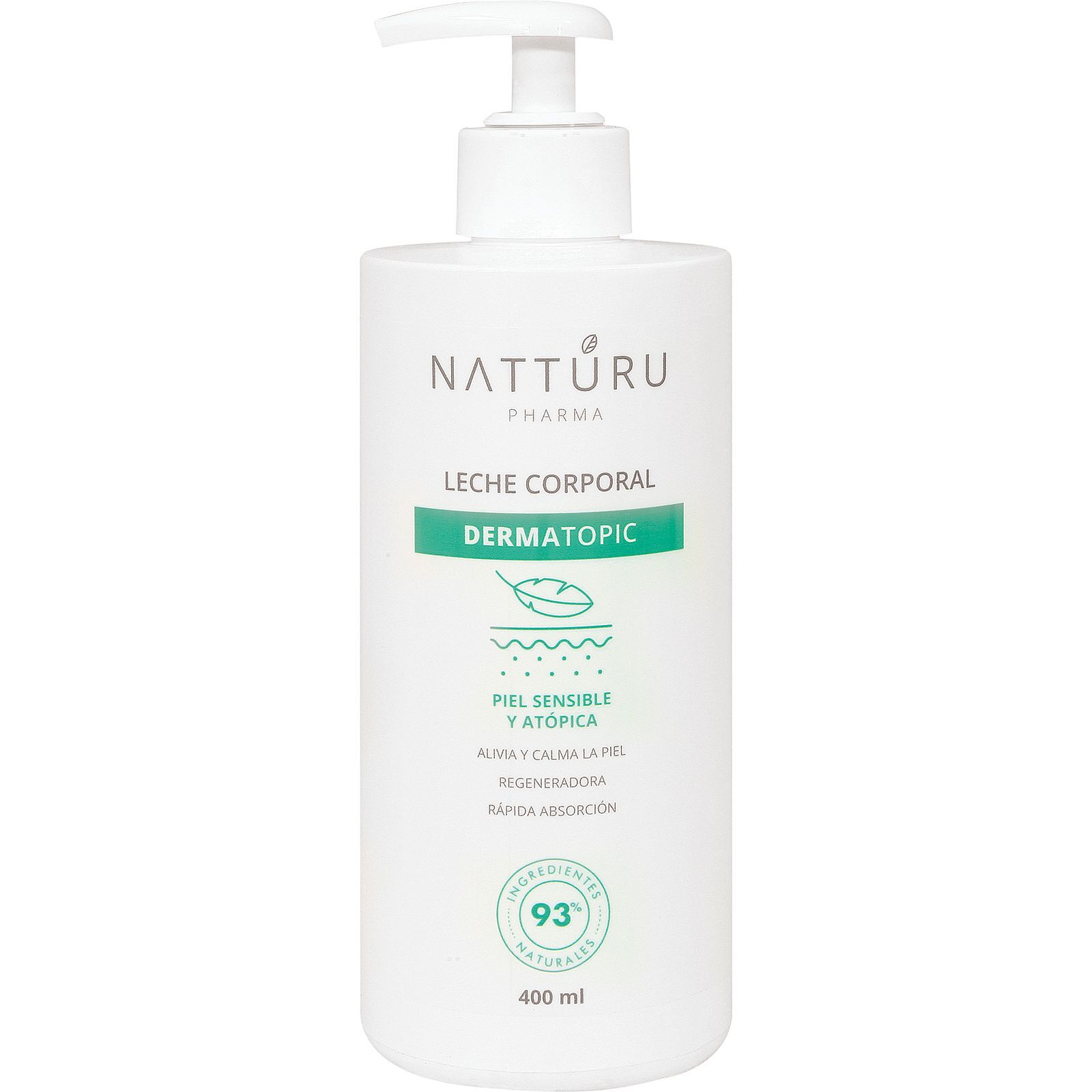 Leche corporal Natturi 400ml Piel sensible o atópica
