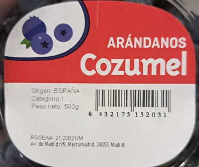 Ar&aacute;ndano bandeja 500g