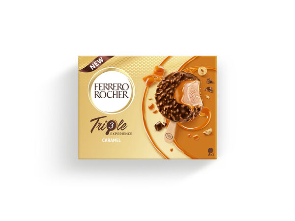 Helado Ferrero Rocher 3 uds caramelo