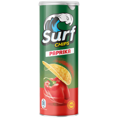 Snack de patata con sabor paprika Surf Chips 160g
