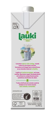 Leche Lauki 1l desnatada