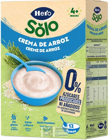 Papilla crema de arroz Hero Solo 220g